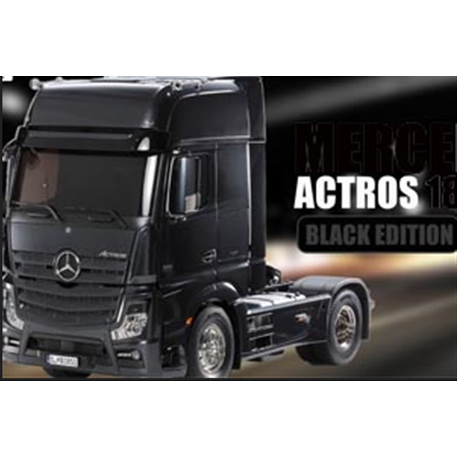TAMIYA Mercedes-Benz Actros - 1851 4x2 GigaSpace PRE PAINTED BLACK