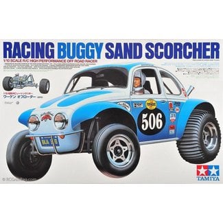 TAMIYA TAMIYA SAND SCORCHER RACING BUGGY  1/10 SCALE R/C HIGH PERFORMANCE OFF ROAD RACER  NO ESC INCLUDED  REQUIRES TX, RX, ESC, BATTERY CHARGER & PAINT.