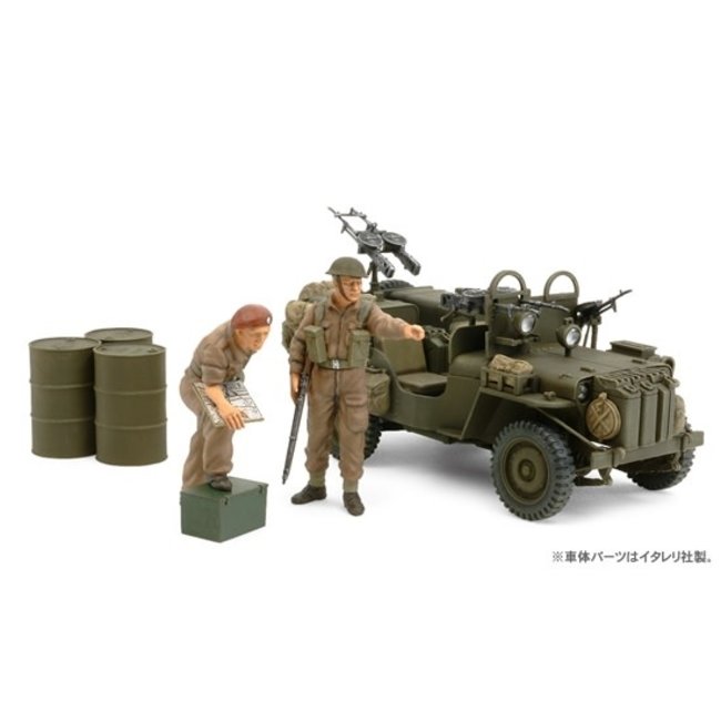 TAMIYA 1/35 British SAS Commando Vehicle 1944 (w/2 Figures)