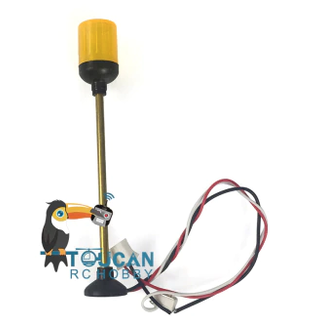 ACE RADIO CONTROLLED MODELS ACE 1/14 STALK MOUNTED BEACON FLAT  LIGHT FOR TAMIYA TRACTOR TRUCK ( Amber/ Orange ) Voltage: 3-18V