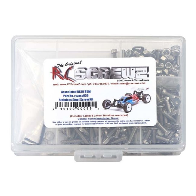 RCSCREWZ RACERS ASSOCIATED RC B5M SCREW SET