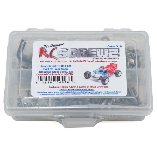 RCSCREWZ RACERS ASSOCIATED RC T5M SCREW SET