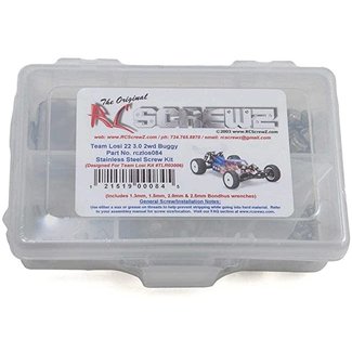 RCSCREWZ RCSCREWZ RACERS ASSOCIATED RC TEAM LOSI 3.0 2WD SCREW SET