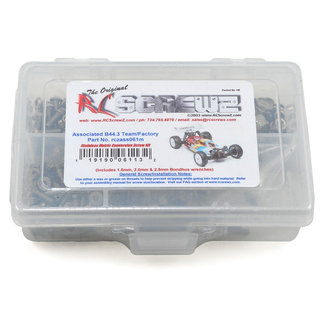 RCSCREWZ RCSCREWZ RACERS ASSOCIATED RC B44.3 STAINLESS SCREW SET