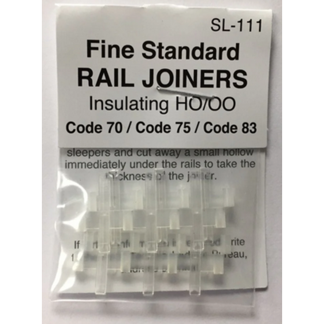 PECO  SL-111 Insulated Rail Joiner FINE STANDARD SUITS CODE 70, 75, 83