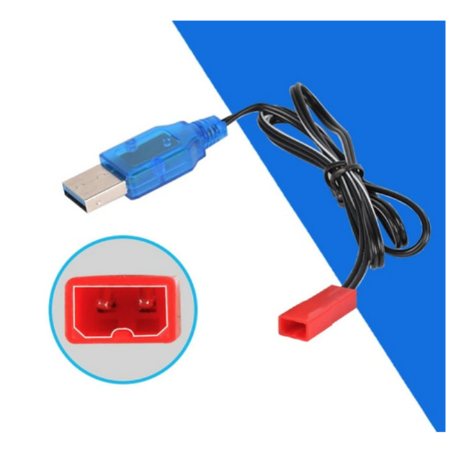 USB 3.7v Charger Lipo battery  Input: DC 5V 2A Output: 3.7v  400mA WITH JST PLUG