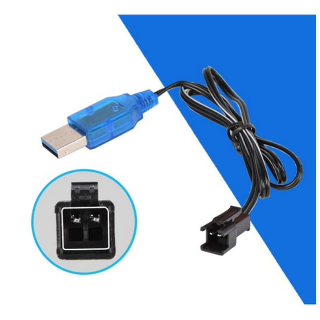 USB 3.7v Charger Lipo battery  Input: DC 5V 2A Output: 3.7v  400mA WITH SM PLUG