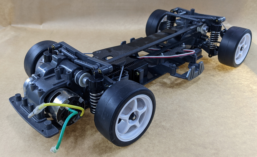 TAMIYA TA03F CARBON WITH SERVO MAY BE A DAVID JUN CAR - www