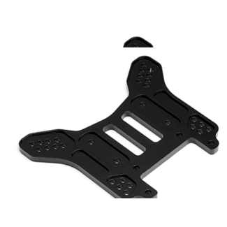HPI HPI Rear Shock Tower 7075 4mm Trophy Buggy (Black) HPI-101793