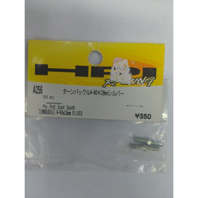 HPI RACING A256 TURNBUCKLE 4-40X18MM