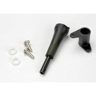 TRAXXAS TRAXXAS 5167: Slide carb linkage bellcrank post/ 5x8x2.5 plastic bushing (2)/ bellcrank/ 5x8x0.5 fiber washer (2)/ 3x10 WM