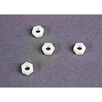 TRAXXAS TRAXXAS 2447: 4mm nylon wheel nuts (4)