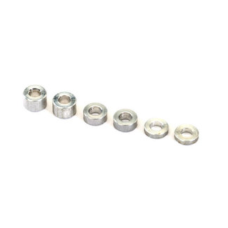 TRAXXAS TRAXXAS 2539: Aluminum spacers: 3x6x1.5mm (2)/ 3x6x2.5mm (1)/ 3x6x3.8mm (2)