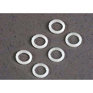 TRAXXAS TRAXXAS 3685: White plastic washers (5x8x1.0mm) (6)