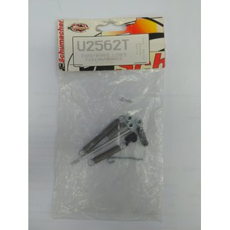 Schumacher RC Schumacher Fusion/Menace Carb & Brake Linkage Set, U2562T, 21, 28, GTR