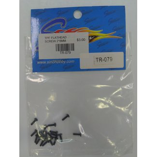 SINOHOBBY SINOHOBBY TR-079 TPF FLATHEAD COUNTERSUNKSCREW 2x8mm