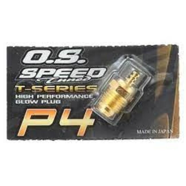 OS Engines Speed P4 Gold Turbo Glow Plug, Super Hot, Drake