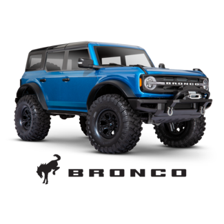 TRAXXAS TRAXXAS  TRX 4 2021 BRONCO METALIC BLUE   REQUIRES BATTERY & CHARGER ( MINOR BOX DAMAGE )