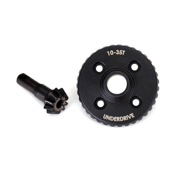 TRAXXAS Ring gear, differential/ pinion gear, differential (underdrive, machined)