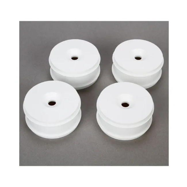 TLR 1/8 Buggy Dish Wheel, White, 4pcs, 8X Elite