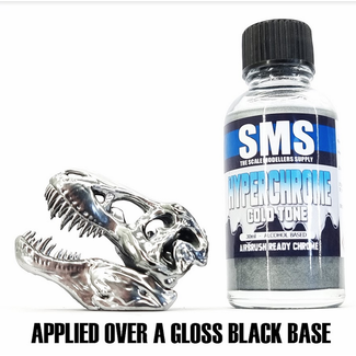 SMS PAINTS SMS HyperChrome COLD TONE 30ml Acrylic laquer ( AIRBRUSH READY  )