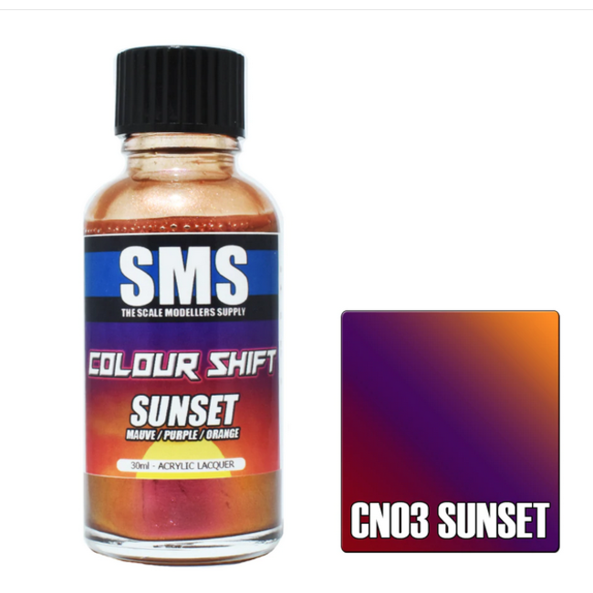 SMS Colour Shift SUNSET 30ml Acrylic laquer ( AIRBRUSH READY  )