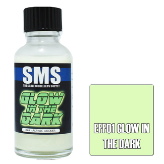 SMS PAINTS SMS Effects GLOW IN THE DARK 30ml Acrylic laquer ( AIRBRUSH READY  )
