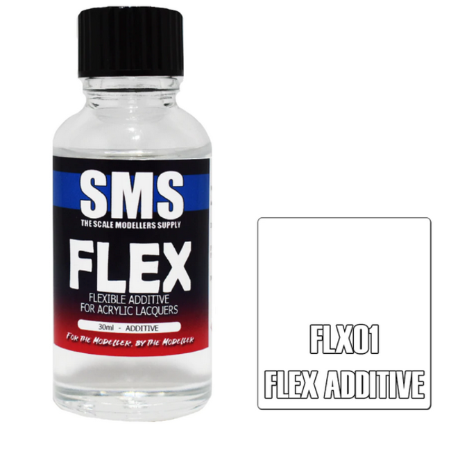 SMS FLEX Paint Additive 30ml Converts all sms paints to polycarbonate/levan paints