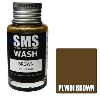 SMS PAINTS SMS Wash BROWN 30ml Weathering wash Enamel
