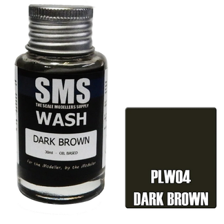 SMS PAINTS Wash DARK BROWN 30ml Weathering wash Enamel