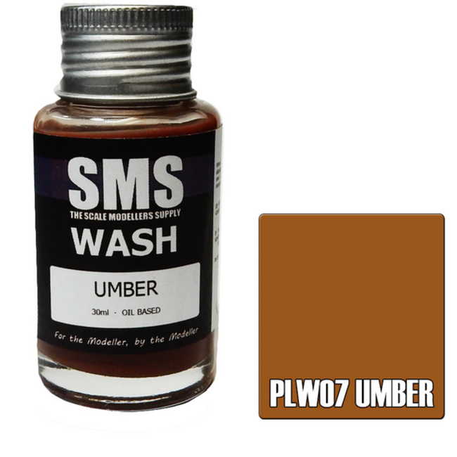 SMS Wash UMBER 30ml Weathering wash Enamel
