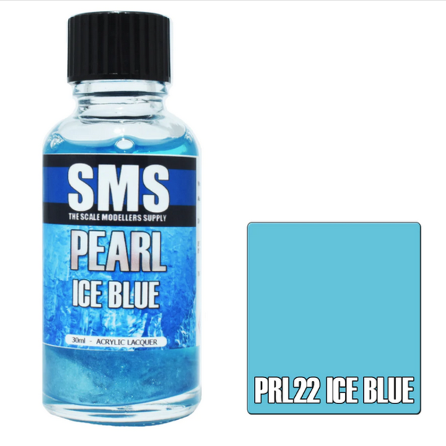SMS Pearl ICE BLUE 30ml Acrylic laquer ( AIRBRUSH READY  )