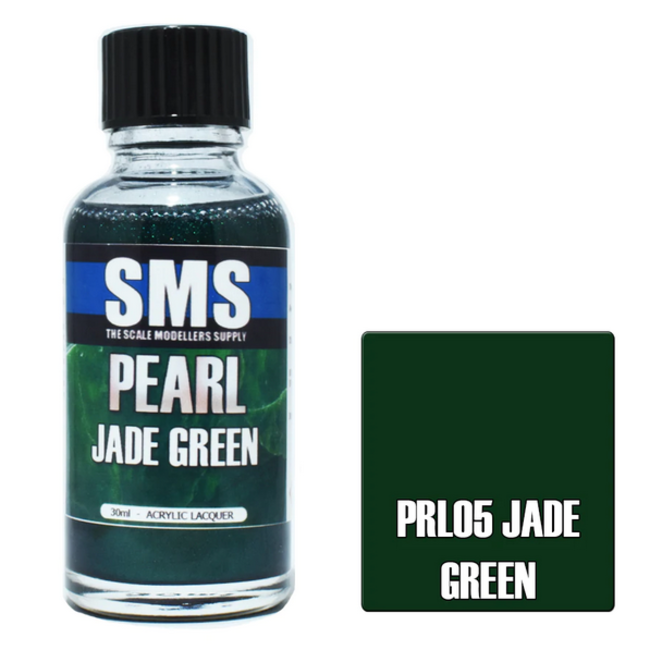 SMS Pearl JADE GREEN 30ml Acrylic laquer ( AIRBRUSH READY  )