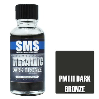 SMS PAINTS SMS Metallic DARK BRONZE 30ml Acrylic laquer ( AIRBRUSH READY  )