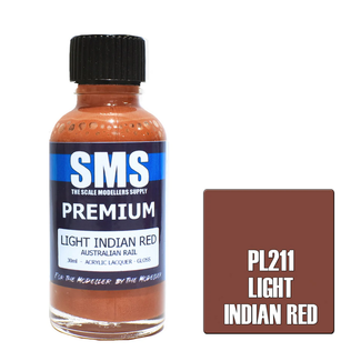 SMS PAINTS SMS Premium LIGHT INDIAN RED 30ml Acrylic laquer ( AIRBRUSH READY  )