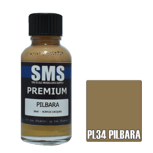 SMS Premium PILBARA 30ml Acrylic laquer ( AIRBRUSH READY  )