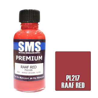 SMS PAINTS SMS Premium RAAF RED 30ml Acrylic laquer ( AIRBRUSH READY  )