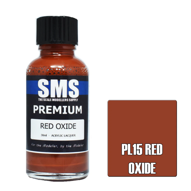 Premium RED OXIDE 30ml Acrylic laquer ( AIRBRUSH READY  )