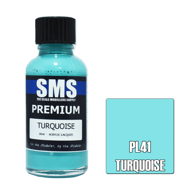 Premium TURQUOISE 30ml Acrylic laquer ( AIRBRUSH READY  )