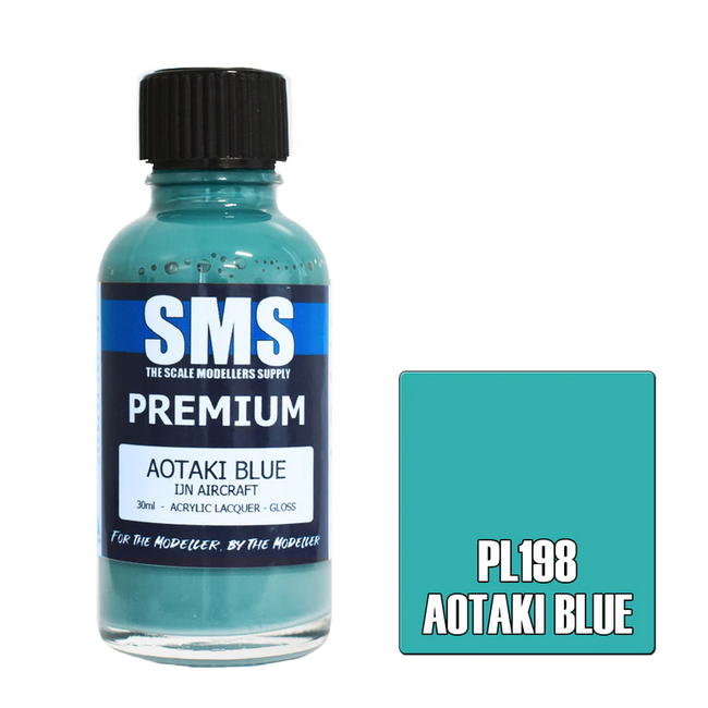 SMS Premium AOTAKI BLUE 30ml Acrylic laquer ( AIRBRUSH READY  )