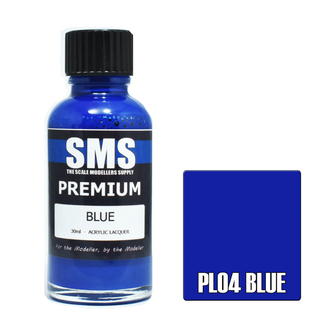 SMS PAINTS SMS Premium BLUE 30ml Acrylic laquer ( AIRBRUSH READY  )