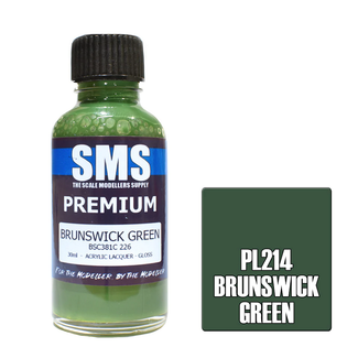 SMS PAINTS SMS Premium BRUNSWICK GREEN 30ml Acrylic laquer ( AIRBRUSH READY  )