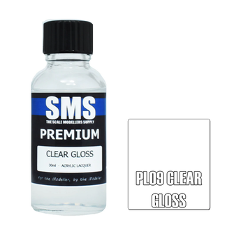 SMS PAINTS SMS Premium CLEAR GLOSS 30ml Acrylic laquer ( AIRBRUSH READY  )