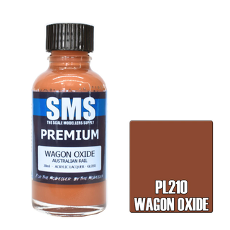 SMS PAINTS SMS Premium WAGON OXIDE RED 30ml Acrylic laquer ( AIRBRUSH READY  )
