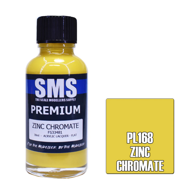 SMS Premium ZINC CHROMATE 30ml Acrylic laquer ( AIRBRUSH READY  )