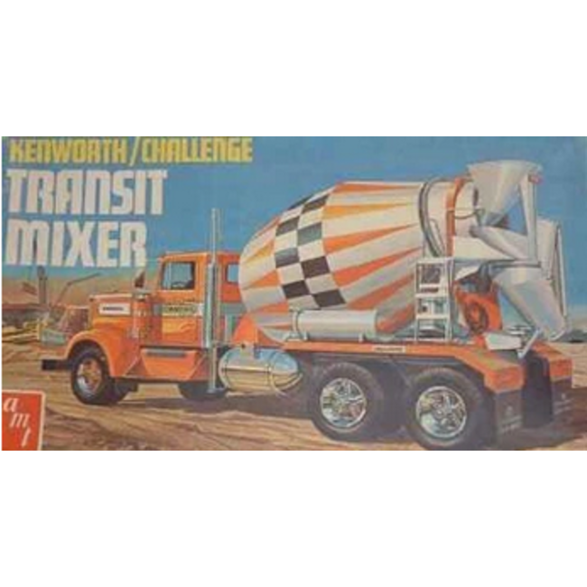 AMT 1/25 Kenworth /Challenge Transit Cement Mixer Plastic Model Kit