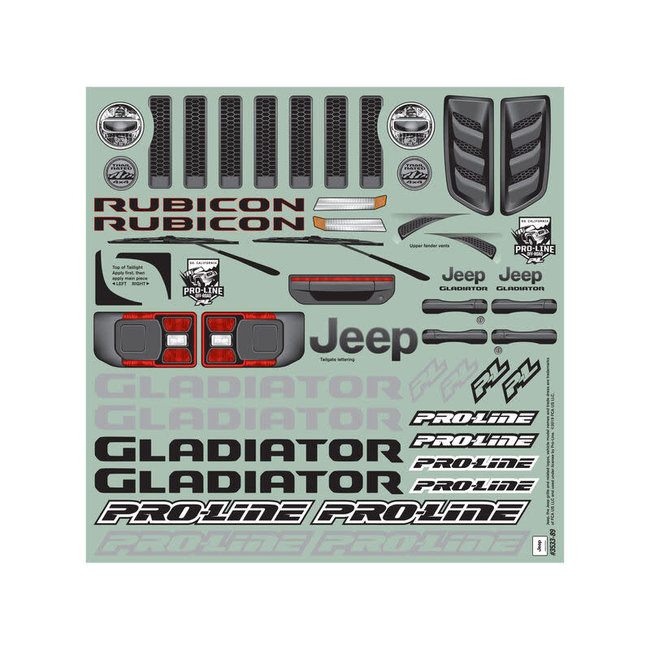 PROLINE 1/5 Pre-Cut Jeep Gladiator Rubicon Clear Body: X-MAXX