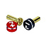1up Racing LowPro Bullet Plugs w/ Grips - 4/5mm Red/Black