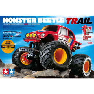 TAMIYA TAMIYA MONSTER BEETLE TRAIL   1/10 KIT  REQUIRED   ESC  TX, RX, ESC, BATTERY CHARGER