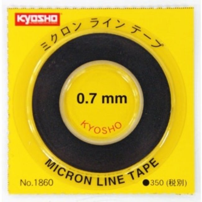 Kyosho Micron Tape - (Black) 0.7mm X 8m